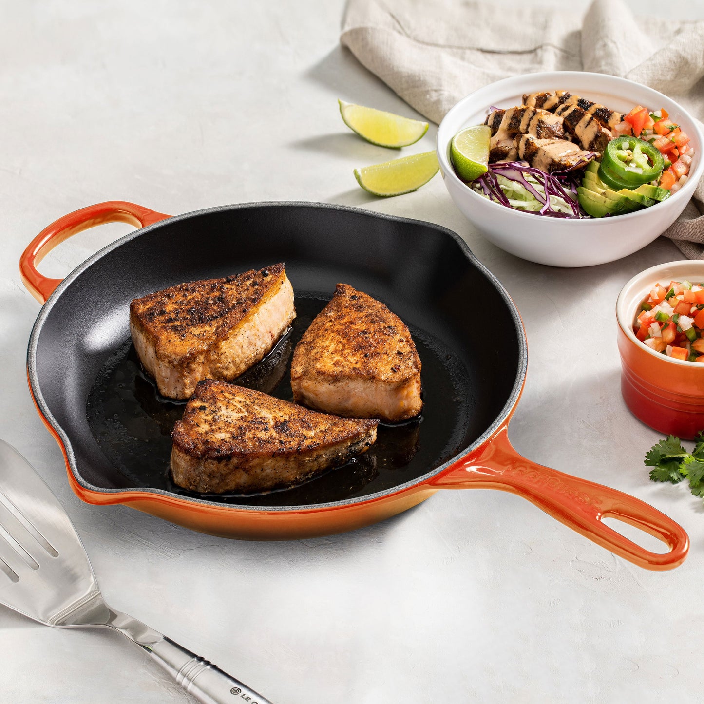 Signature Cast Iron 11.75-inch Flame Skillet