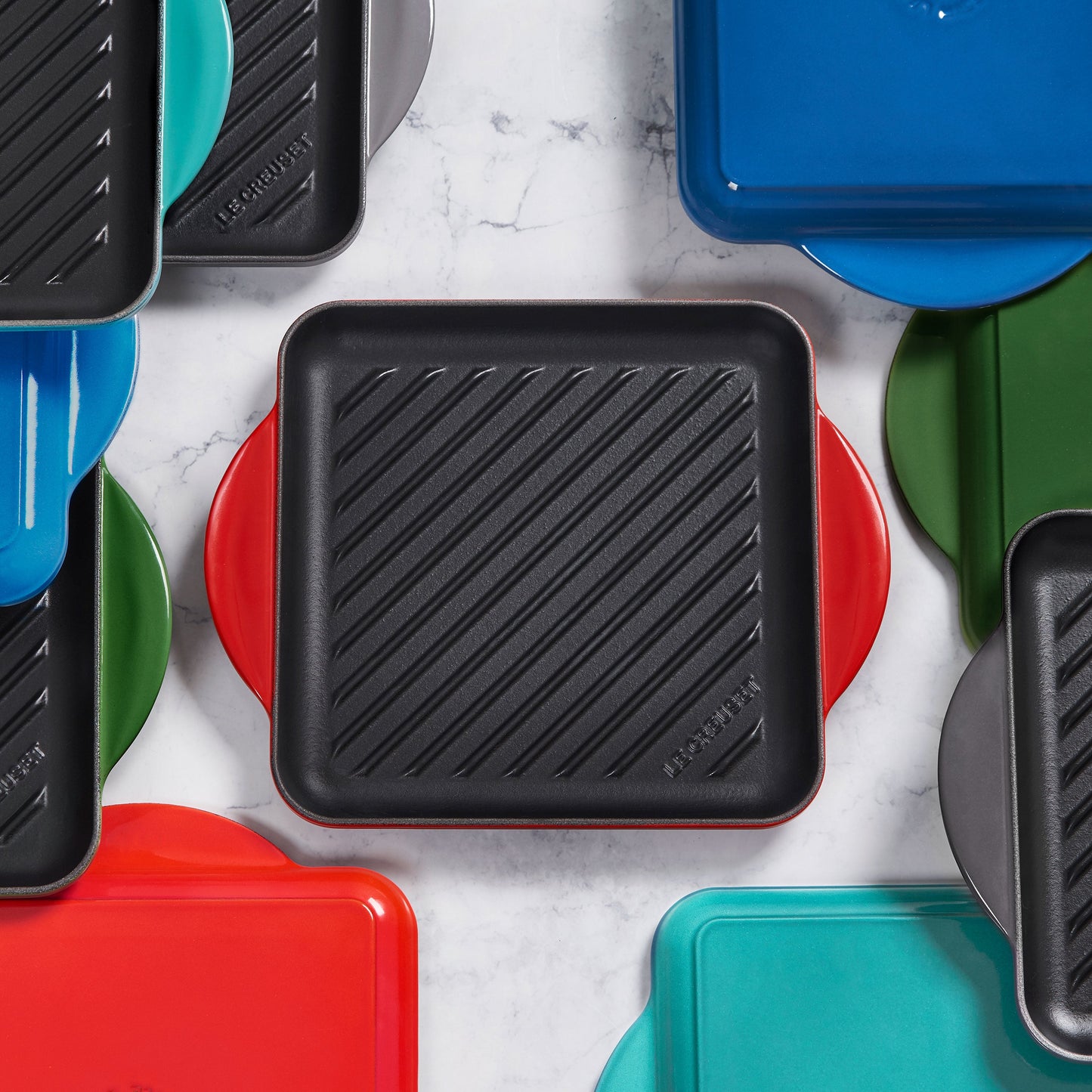 Cast Iron 9.5-inch Marseille Square Grill Pan