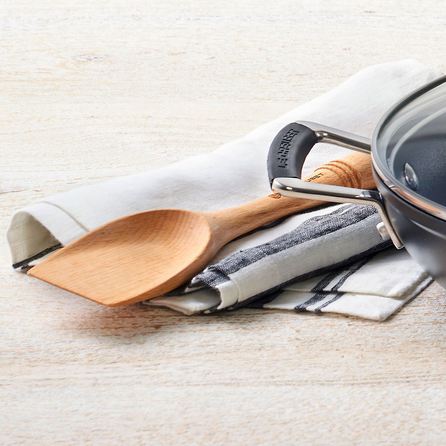 12.75-inch Wooden Scraping Spoon