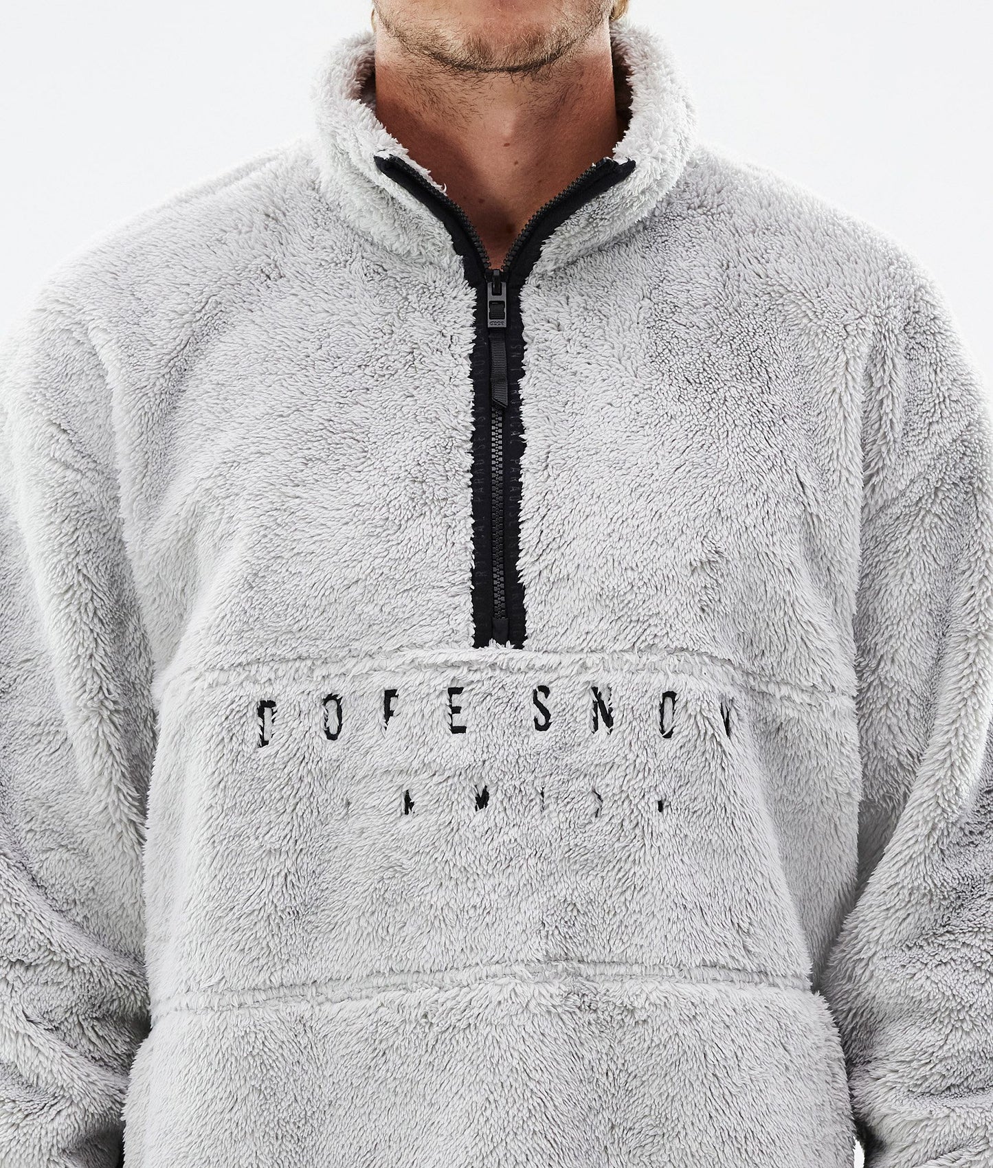 Fleece Sweater For Men Light Grey
