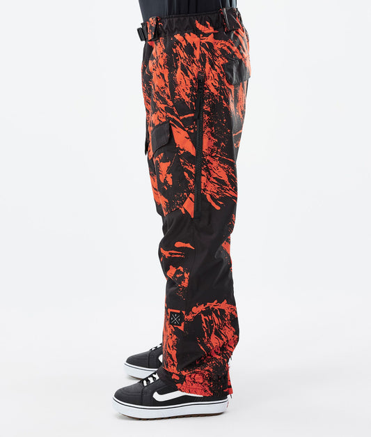 Snowboard Pants For Men Paint Orange