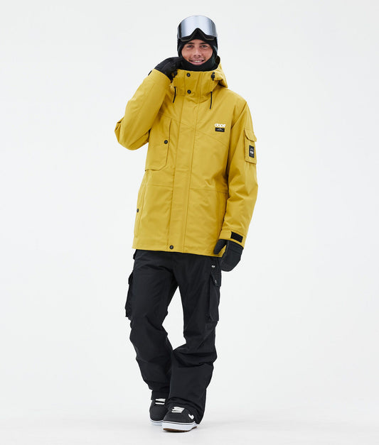 Snowboard Jacket For Men Yellow