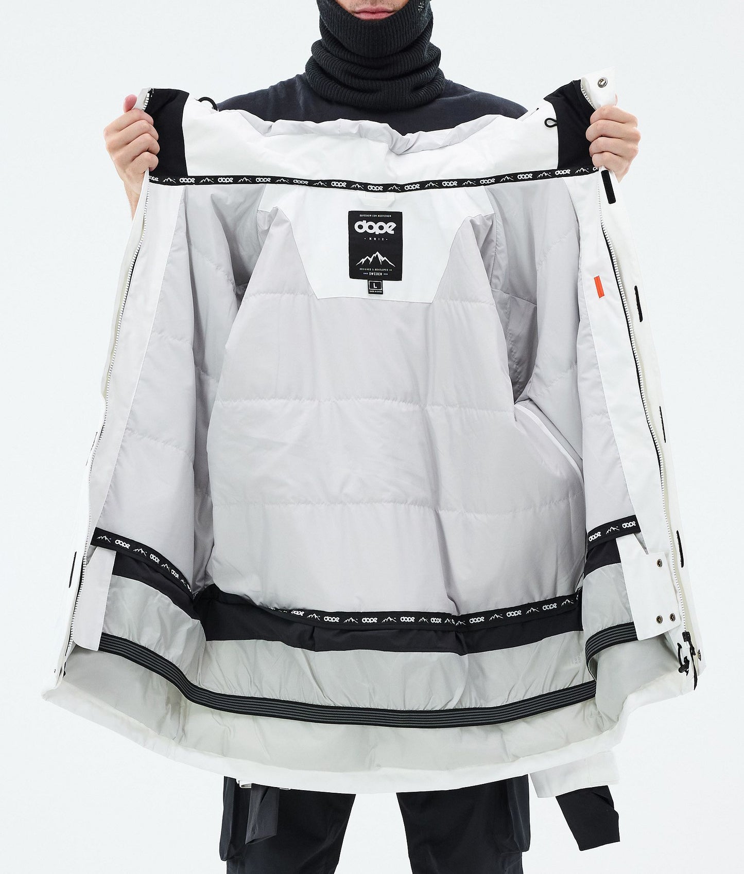 Snowboard Jacket For Men Whitish