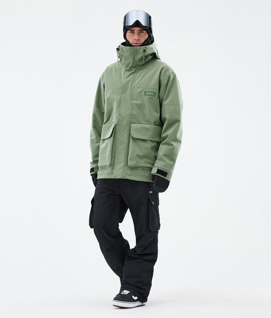 Snowboard Jacket For Men Moss Green