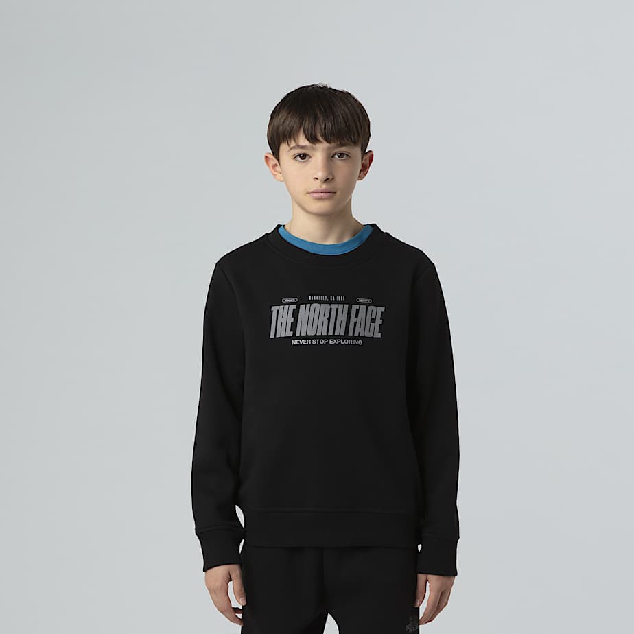 Boys' Reflective Logo Relaxed Sweatshirt