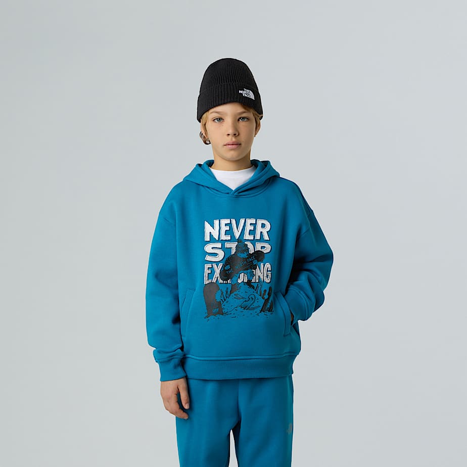 Boys' Sports Oversized Graphic Hoodie