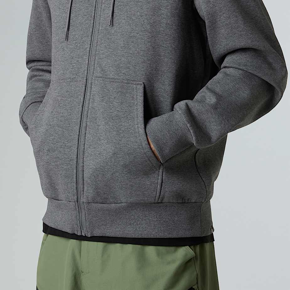 Men's Simple Dome Full-Zip Hoodie