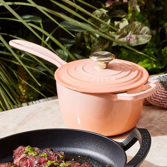 Signature Cast Iron 1.75-quart Peche Saucepan