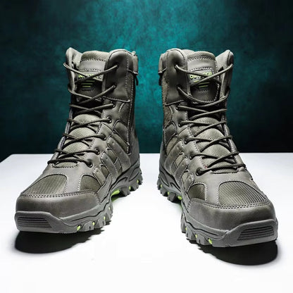 (⏰Limited Time Discount 49% off) Men's Lightweight  Breathable Durable Anti-slip Hiking Boots Combat Army Boots Work Boots