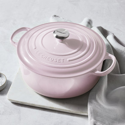 Signature Cast Iron 5.5-quart Shallot Round Dutch Oven