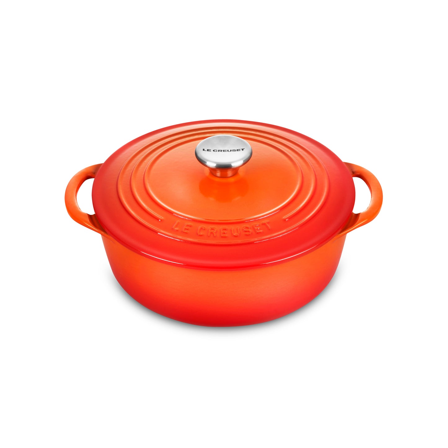 Cast Iron 2.75-quart Flame Shallow Round Dutch Oven