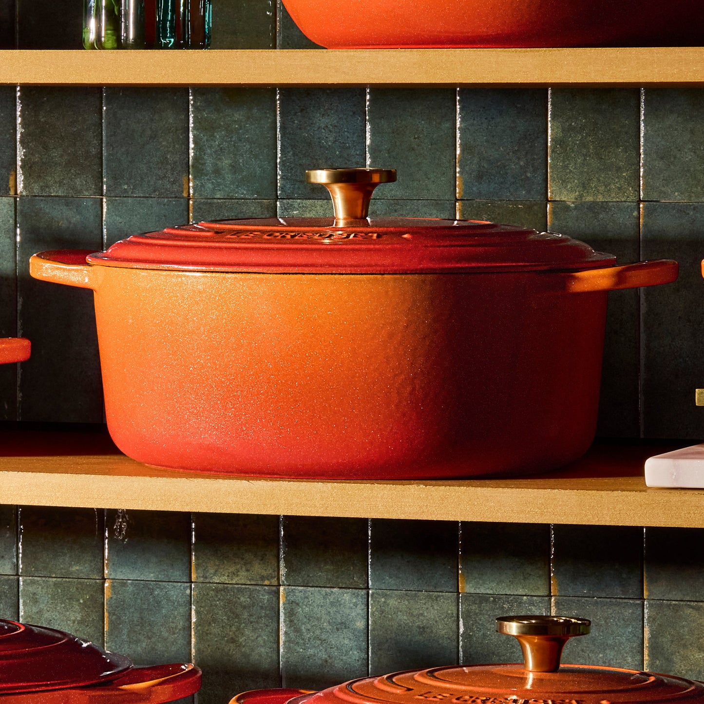 Signature Cast Iron 6.75-quart Flamme Doree Oval Dutch Oven