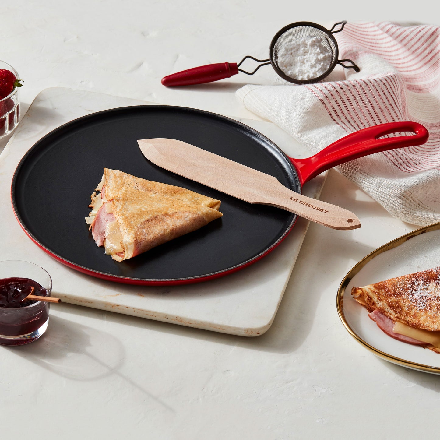 Cast Iron 10.75-inch Cerise Crepe Pan