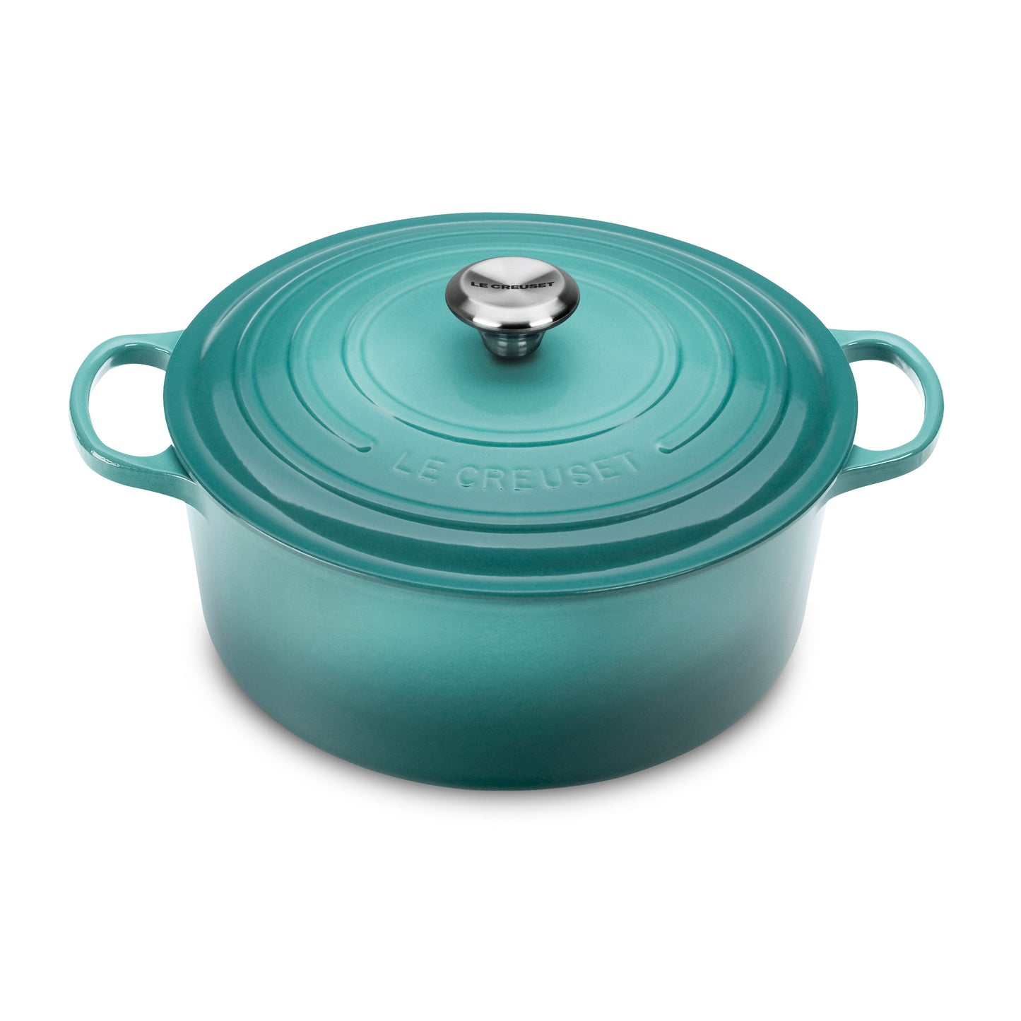 Signature Cast Iron 7.25-quart Caribbean Round Dutch Oven