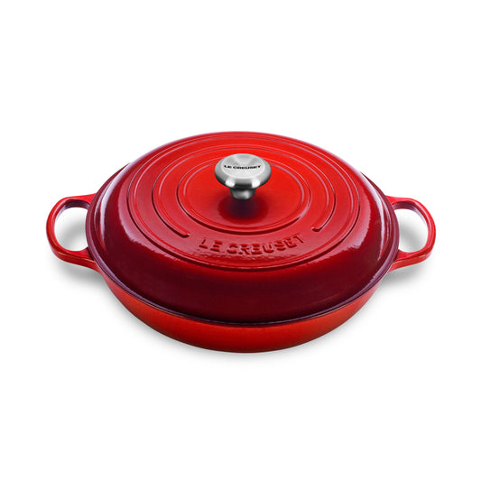 Signature Cast Iron 3.5-quart Cerise Braiser