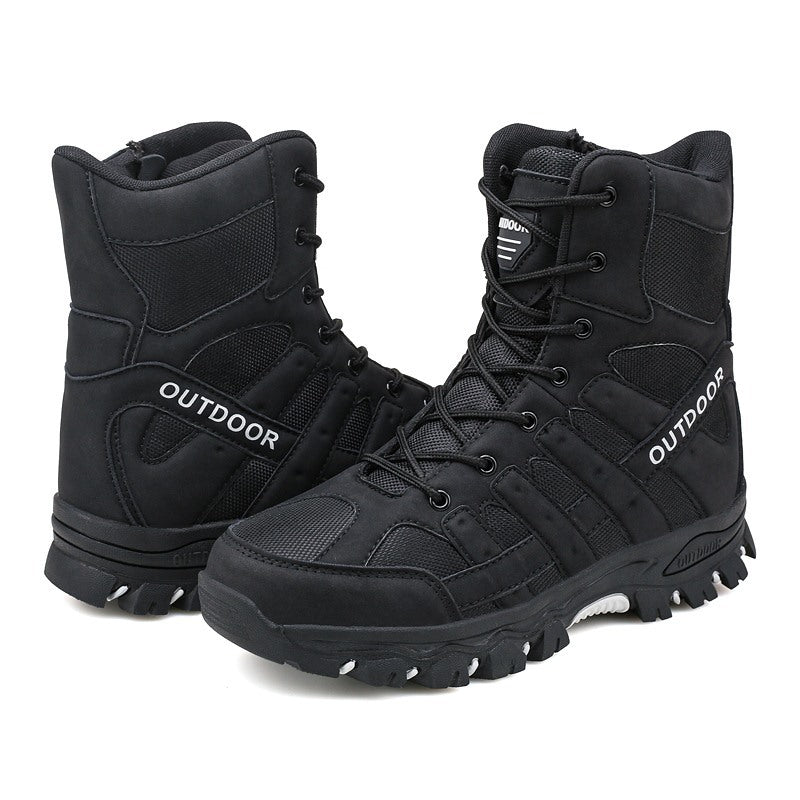 (⏰Limited Time Discount 49% off) Men's Lightweight  Breathable Durable Anti-slip Hiking Boots Combat Army Boots Work Boots
