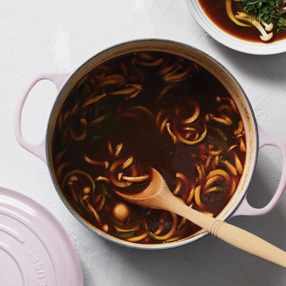 Signature Cast Iron 6.75-quart Shallot Round Wide Dutch Oven with Copper Knob