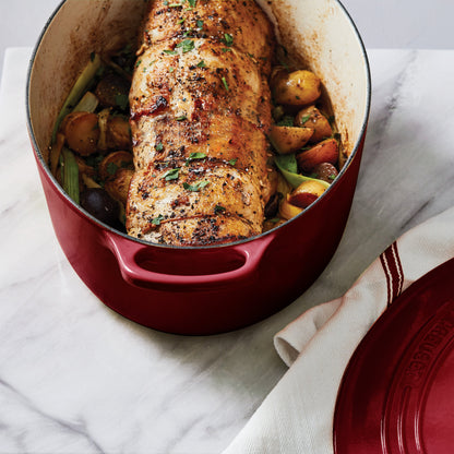 Signature Cast Iron 6.75-quart Rhone Oval Dutch Oven