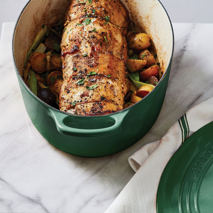 Signature Cast Iron 15.5-quart Artichaut Oval Dutch Oven