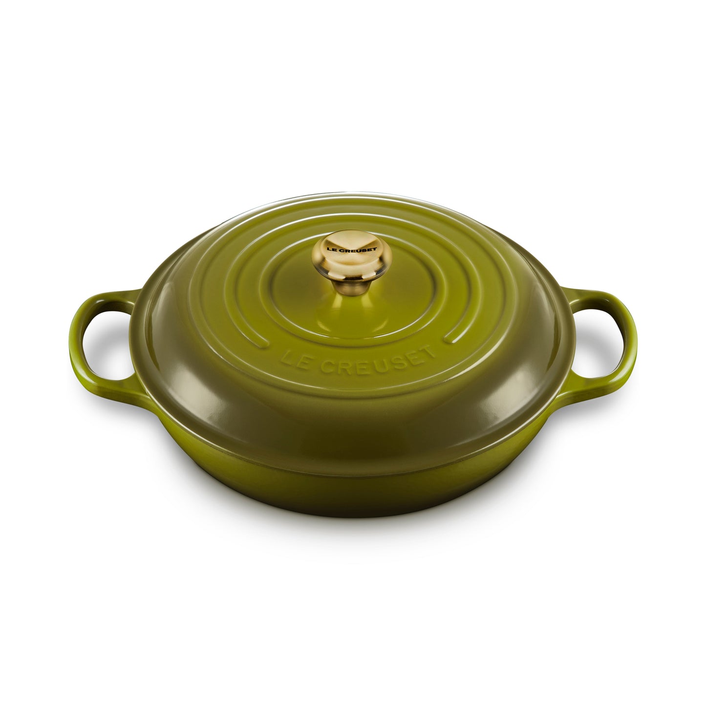 Signature Cast Iron 3.5-quart Olive Braiser