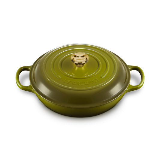 Signature Cast Iron 3.5-quart Olive Braiser