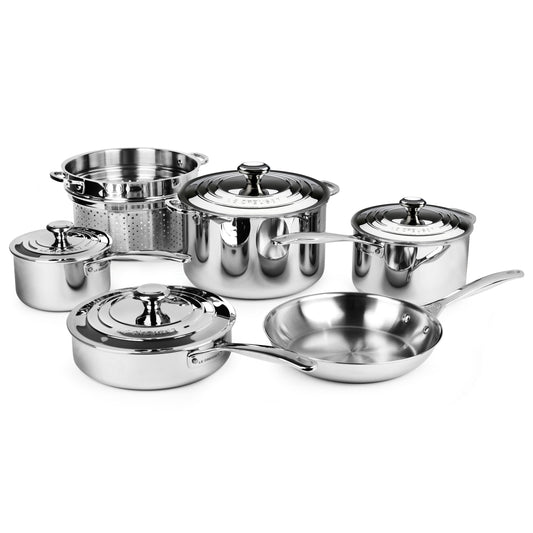 Stainless Steel 10 Piece Cookware Set