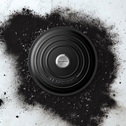 Signature Cast Iron 7.25-quart Licorice Round Dutch Oven