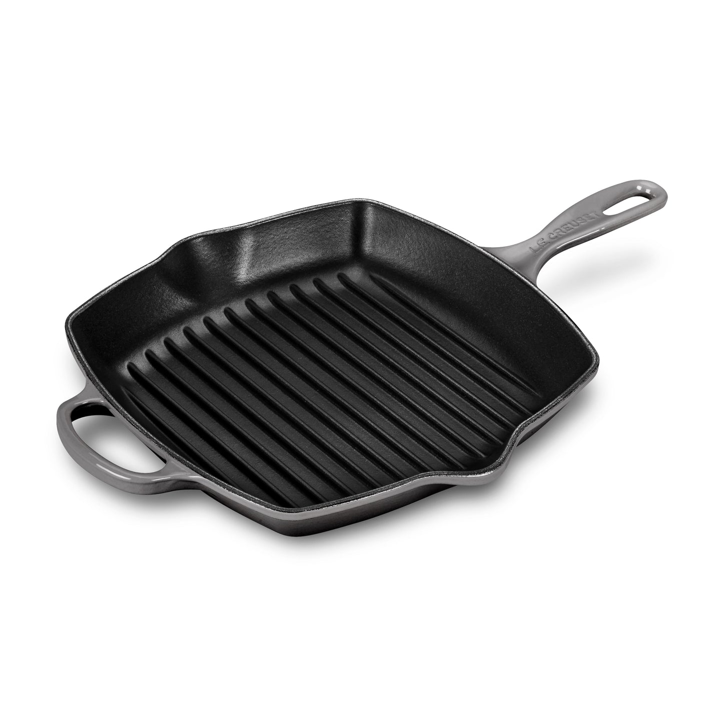 Signature Cast Iron 10.25-inch Oyster Square Grill Pan