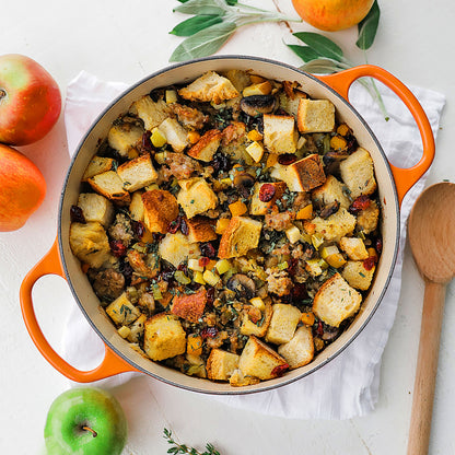 Signature Cast Iron 7.25-quart Flame Round Dutch Oven