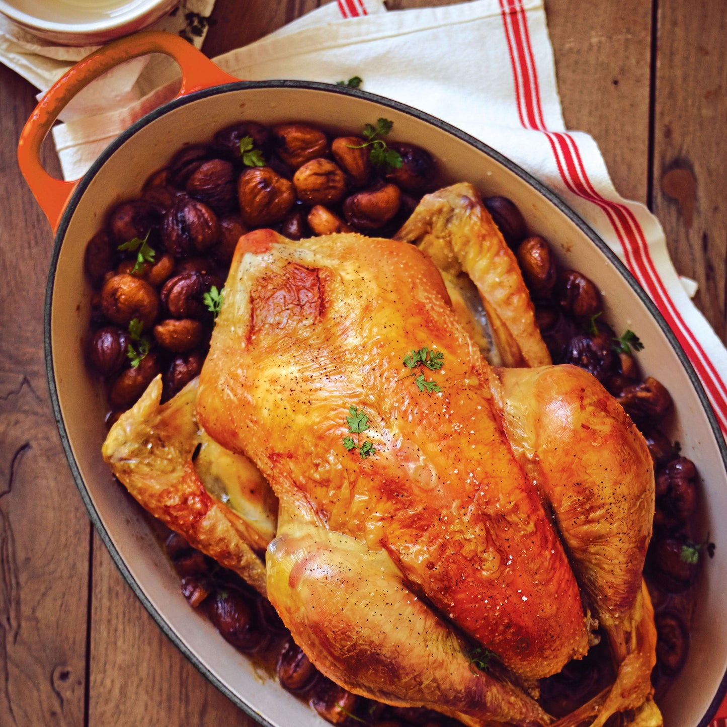 Signature Cast Iron 2.75-quart Flame Oval Dutch Oven