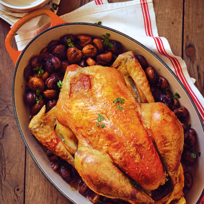 Signature Cast Iron 2.75-quart Flame Oval Dutch Oven