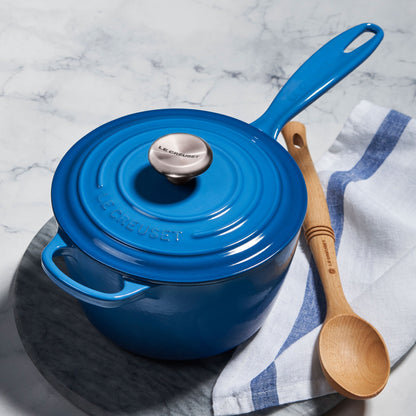 Signature Cast Iron 1.75-quart Marseille Saucepan