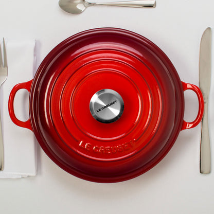 Signature Cast Iron 3.5-quart Cerise Braiser