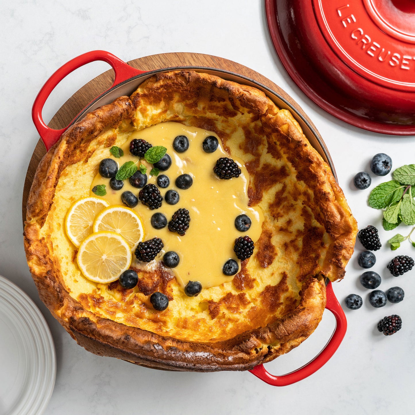 Signature Cast Iron 5-quart Cerise Braiser