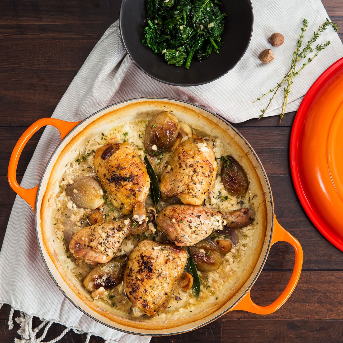 Signature Cast Iron 3.5-quart Flame Braiser