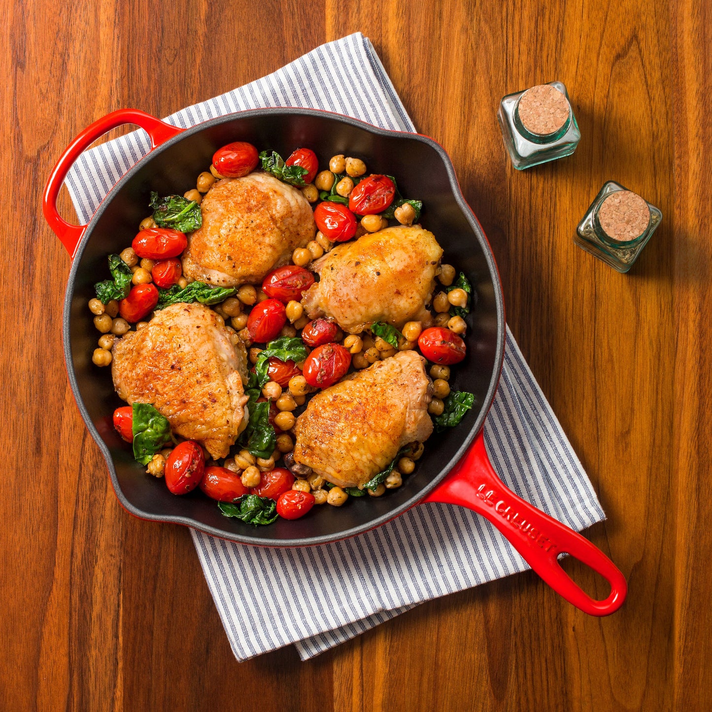 Signature Cast Iron 10.25-inch Cerise Skillet