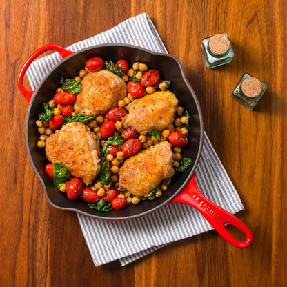 Signature Cast Iron 10.25-inch Cerise Skillet