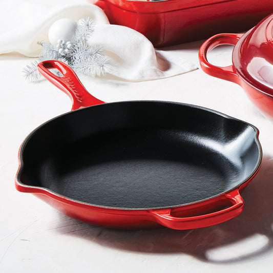 Signature Cast Iron 10.25-inch Cerise Skillet
