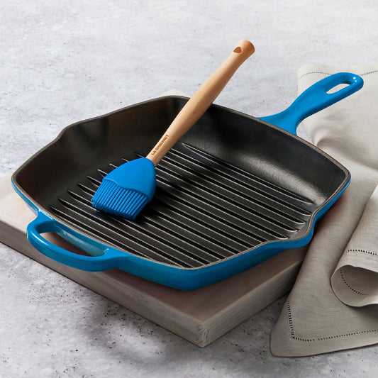 Signature Cast Iron 10.25-inch Marseille Square Grill Pan