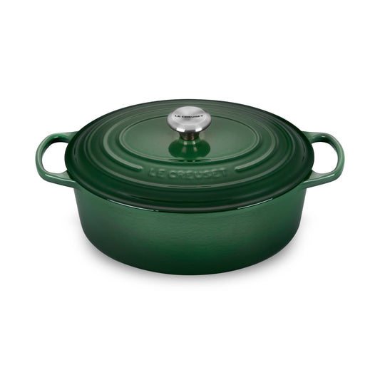 Signature Cast Iron 6.75-quart Artichaut Oval Dutch Oven