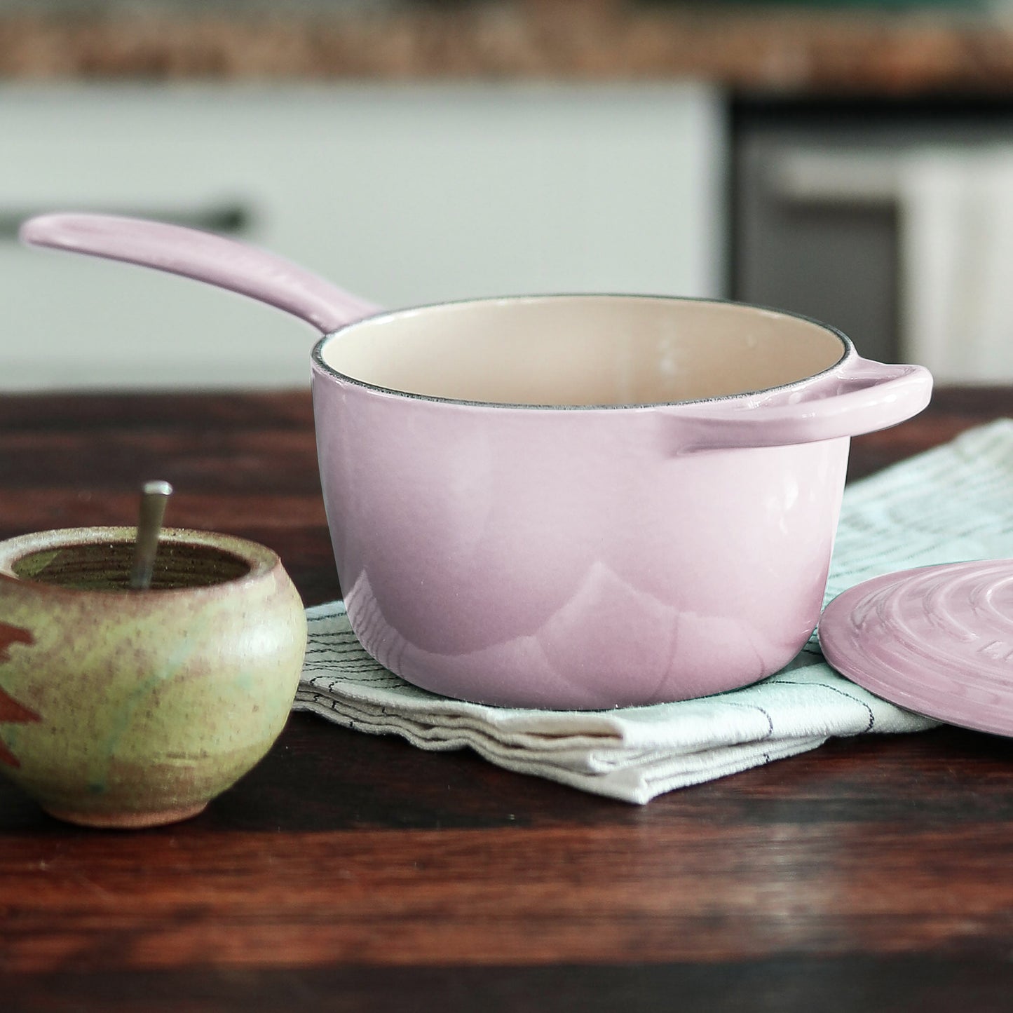 Signature Cast Iron 2.25-quart Shallot Saucepan