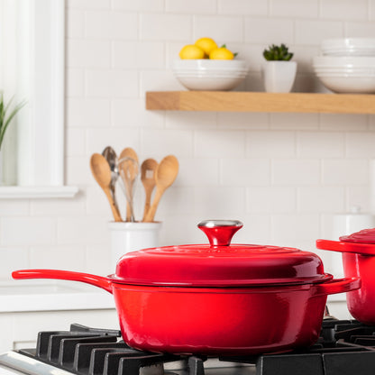 Signature Cast Iron 3.75-quart Cerise Cassadou