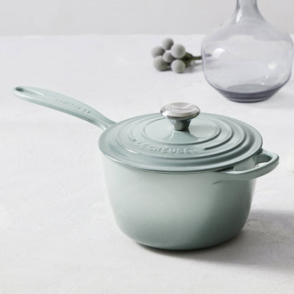 Signature Cast Iron 1.75-quart Sea Salt Saucepan