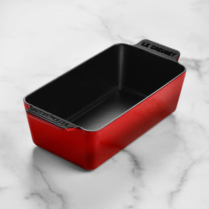 Signature Cast Iron 9 x 5-inch Cerise Loaf Pan