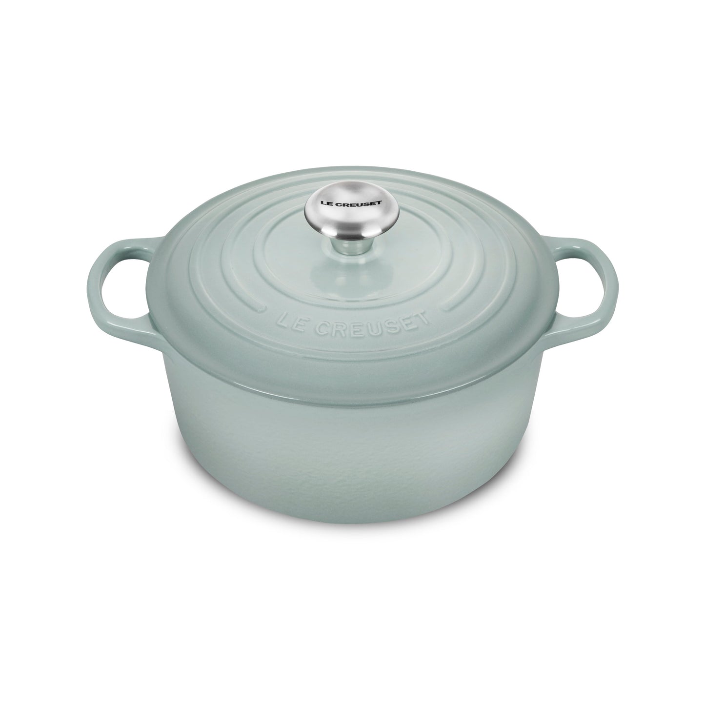 Signature Cast Iron 4.5-quart Sea Salt Round Dutch Oven