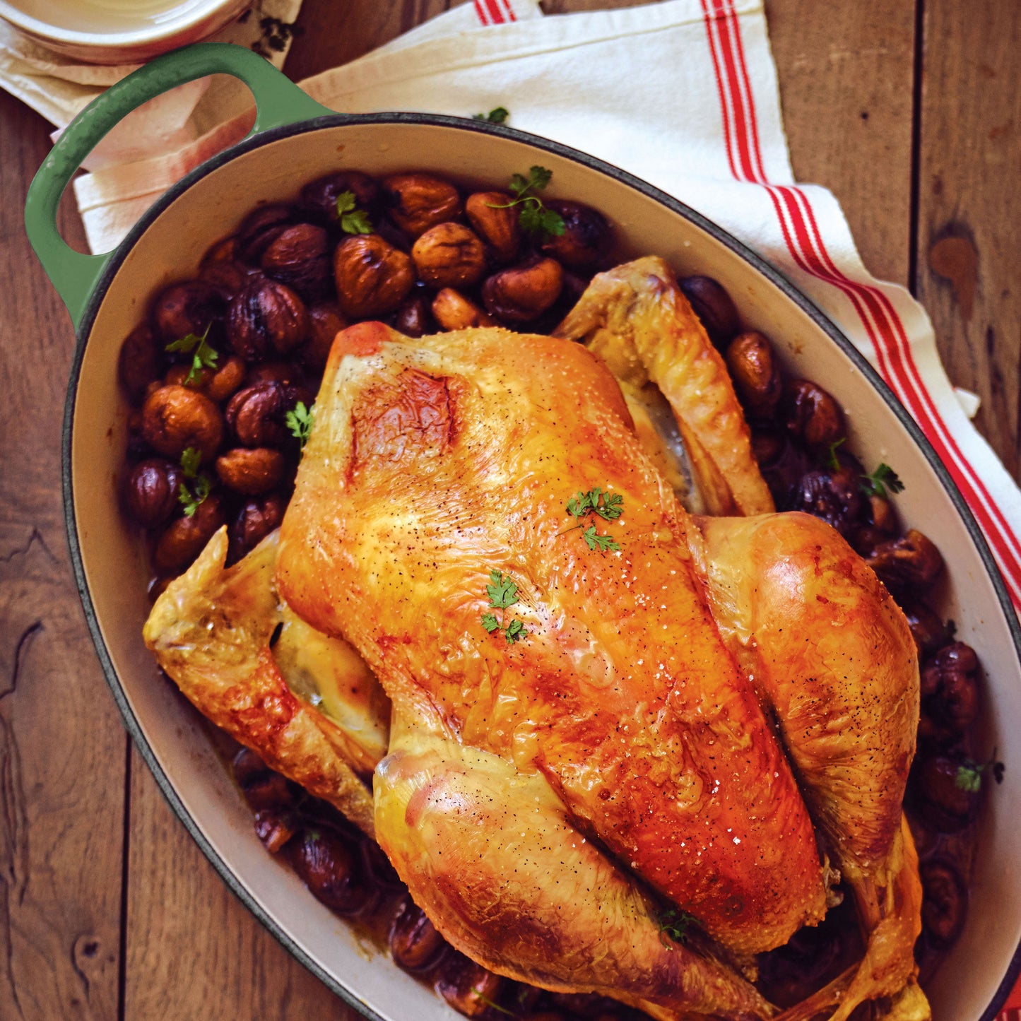 Signature Cast Iron 6.75-quart Artichaut Oval Dutch Oven