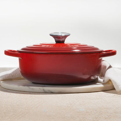 Signature Cast Iron 3.5-quart Cerise Sauteuse Dutch Oven