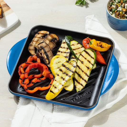 Cast Iron 9.5-inch Marseille Square Grill Pan