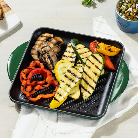 Cast Iron 9.5-inch Artichaut Square Grill Pan