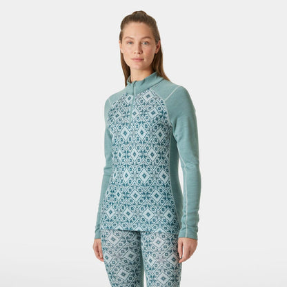 Women's LIFA Merino Midweight Graphic Half-Zip Base Layer